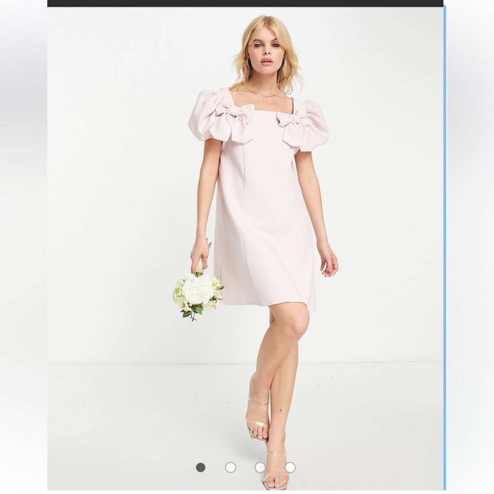 Sister Jane Light Pink Bow Detail Mini Dress
Caja 4